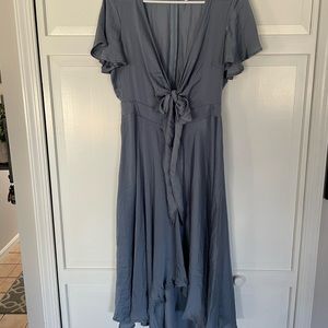 Silky midi dress